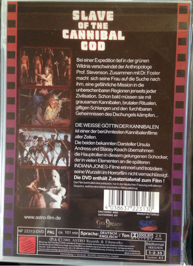 Slave of the Cannibal God DVD movie collectible [Barcode 4038637223130] - Main Image 2
