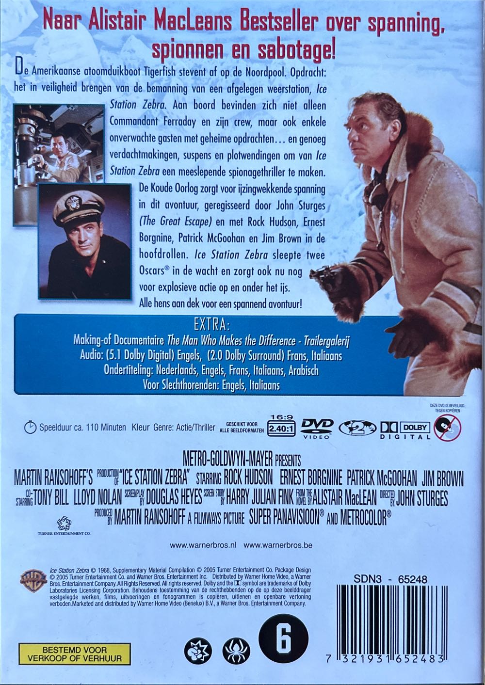 Ice Station Zebra - SOS Nordpolen DVD movie collectible [Barcode 7321931652483] - Main Image 2