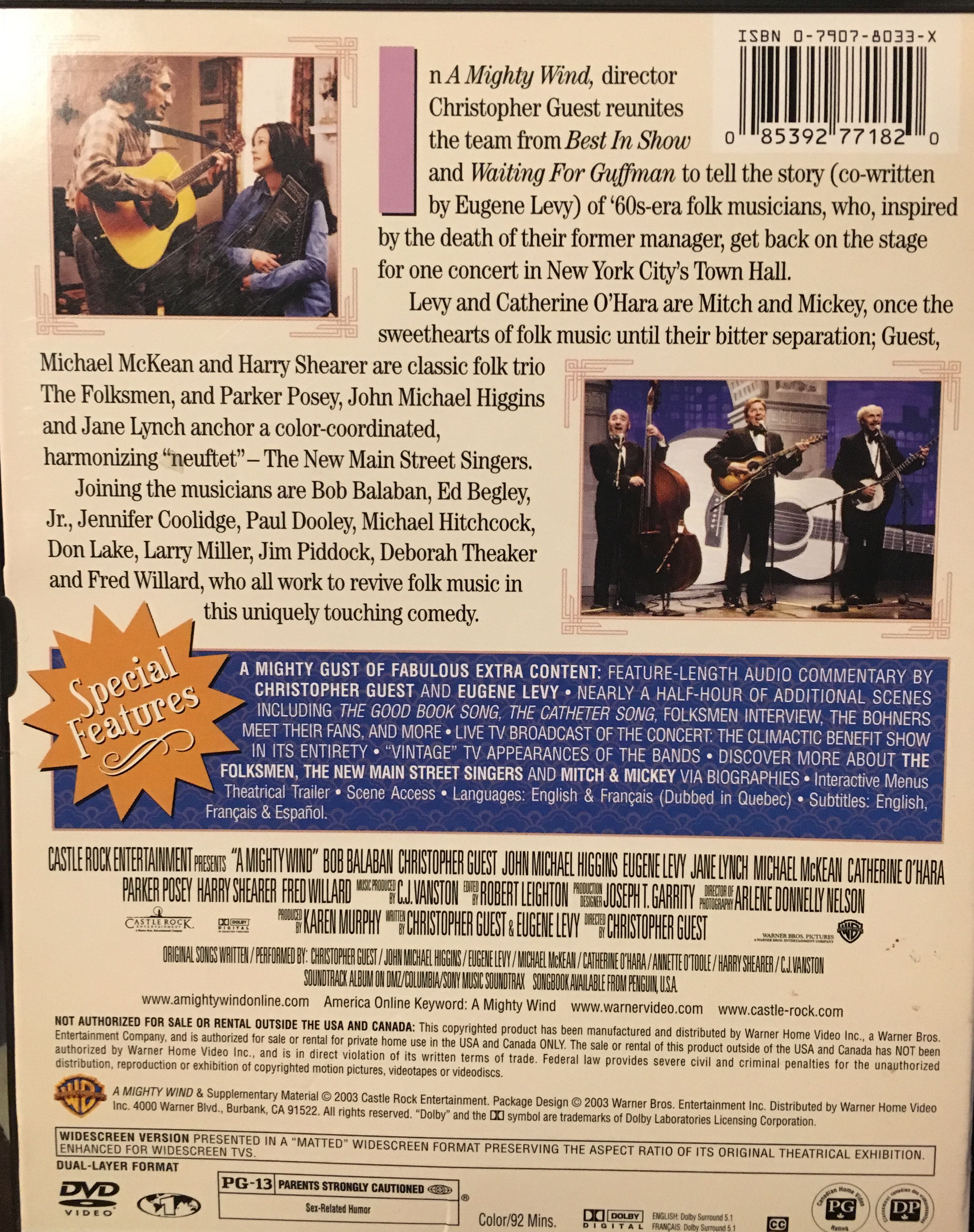 A Mighty Wind DVD movie collectible [Barcode 085392771820] - Main Image 2