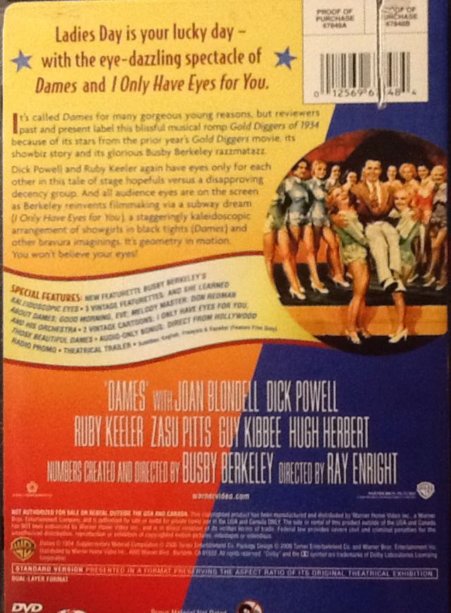 Dames DVD movie collectible [Barcode 01784855] - Main Image 2