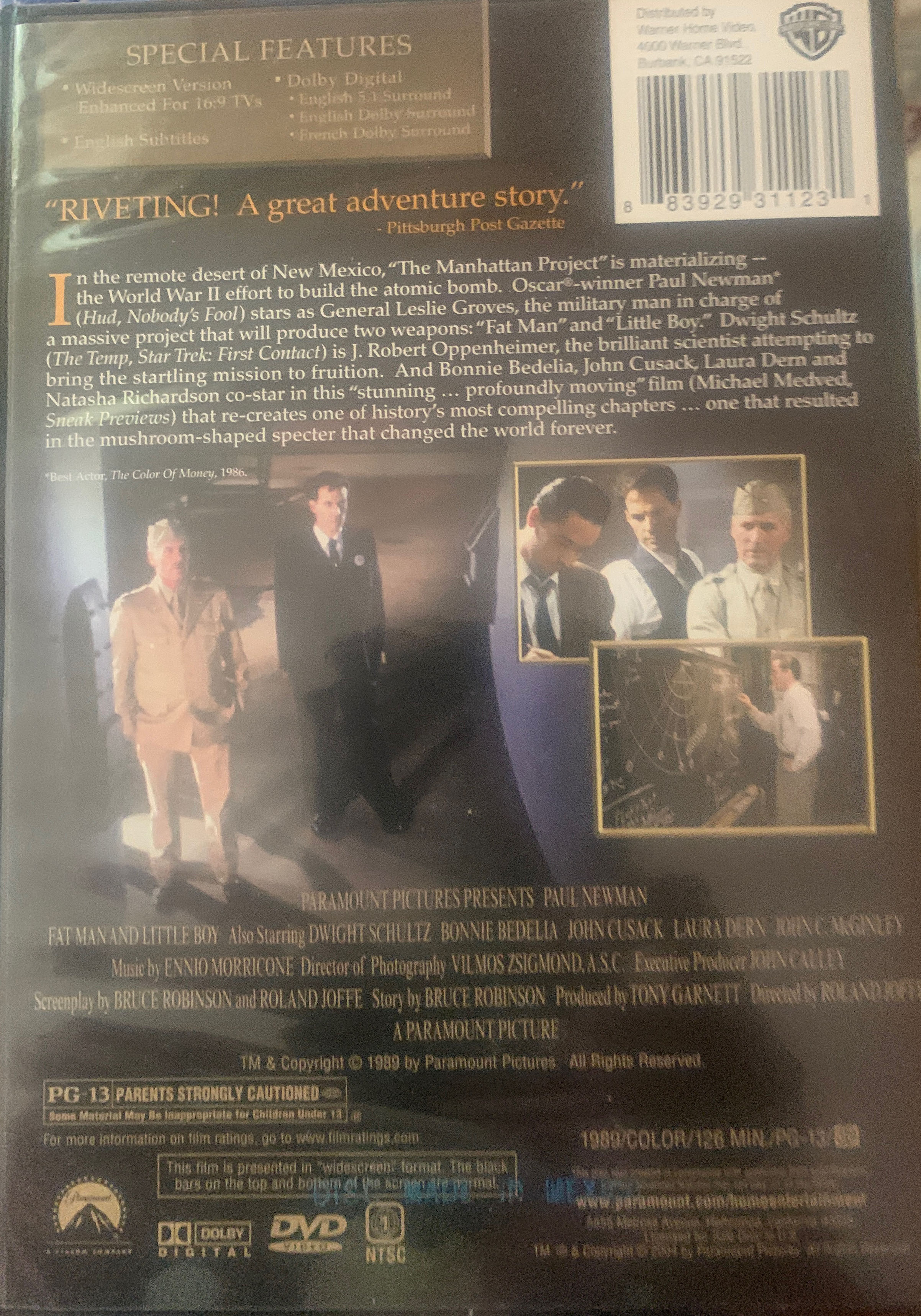 Fat Man and Little Boy DVD movie collectible [Barcode 883929311231] - Main Image 2