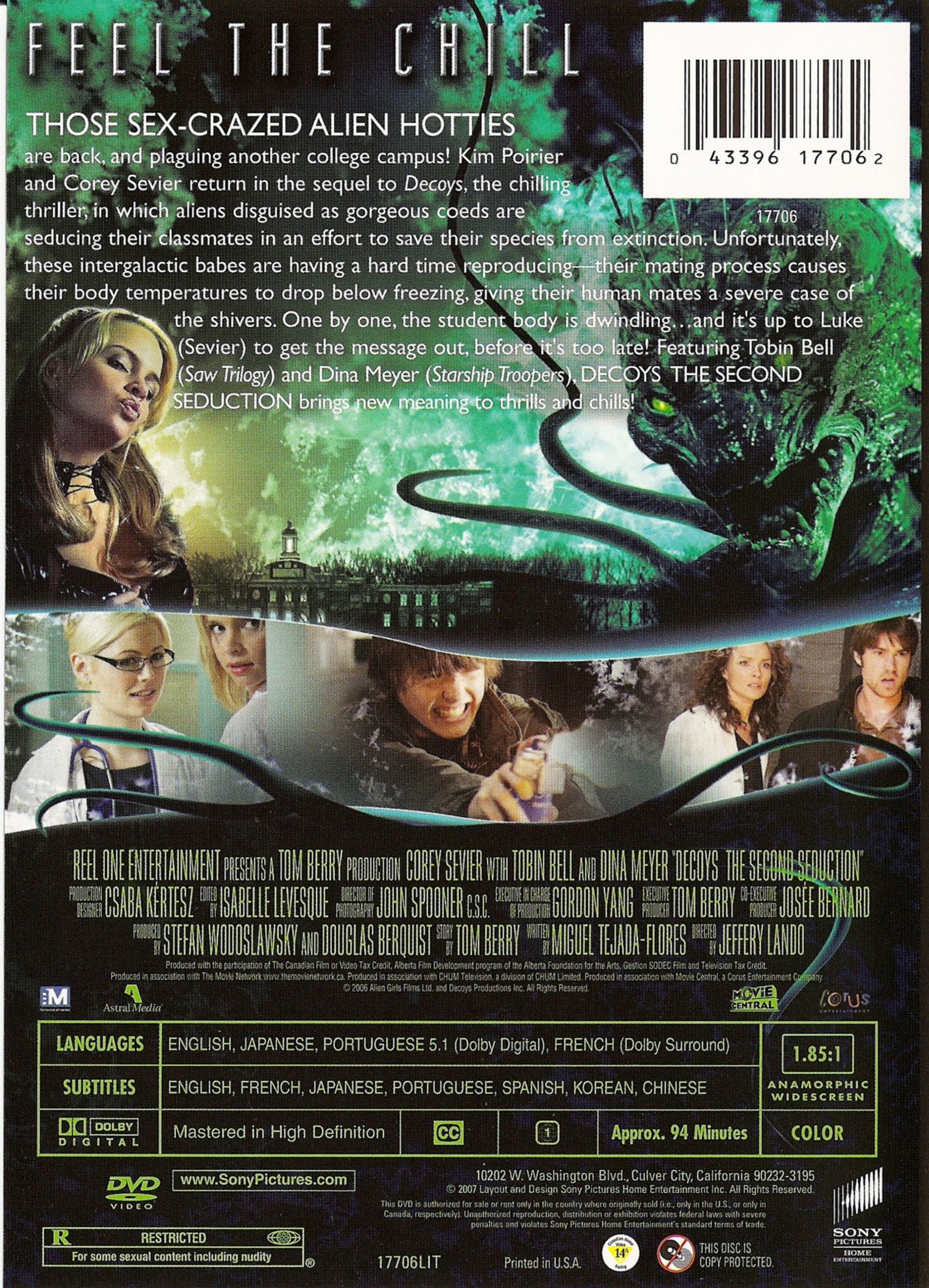 Decoys 2: The Second Seduction DVD movie collectible [Barcode 043396177031] - Main Image 2