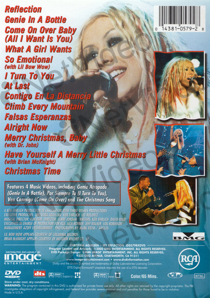Christina Aguilera - My Reflection DVD movie collectible [Barcode 743218551291] - Main Image 2