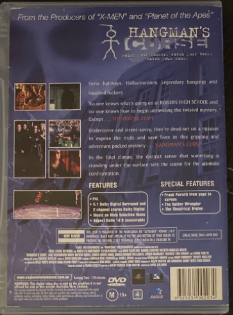 Hangman’s Curse DVD movie collectible [Barcode 9327031002034] - Main Image 2