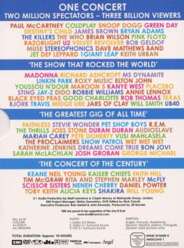 Live 8 DVD movie collectible [Barcode 094634198394] - Main Image 2