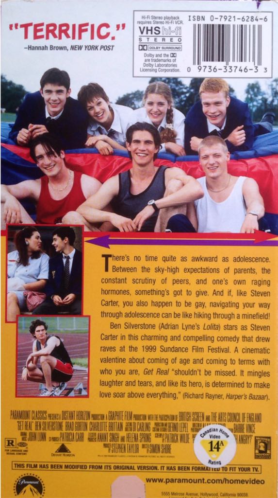 Get Real VHS movie collectible [Barcode 097363374633] - Main Image 2