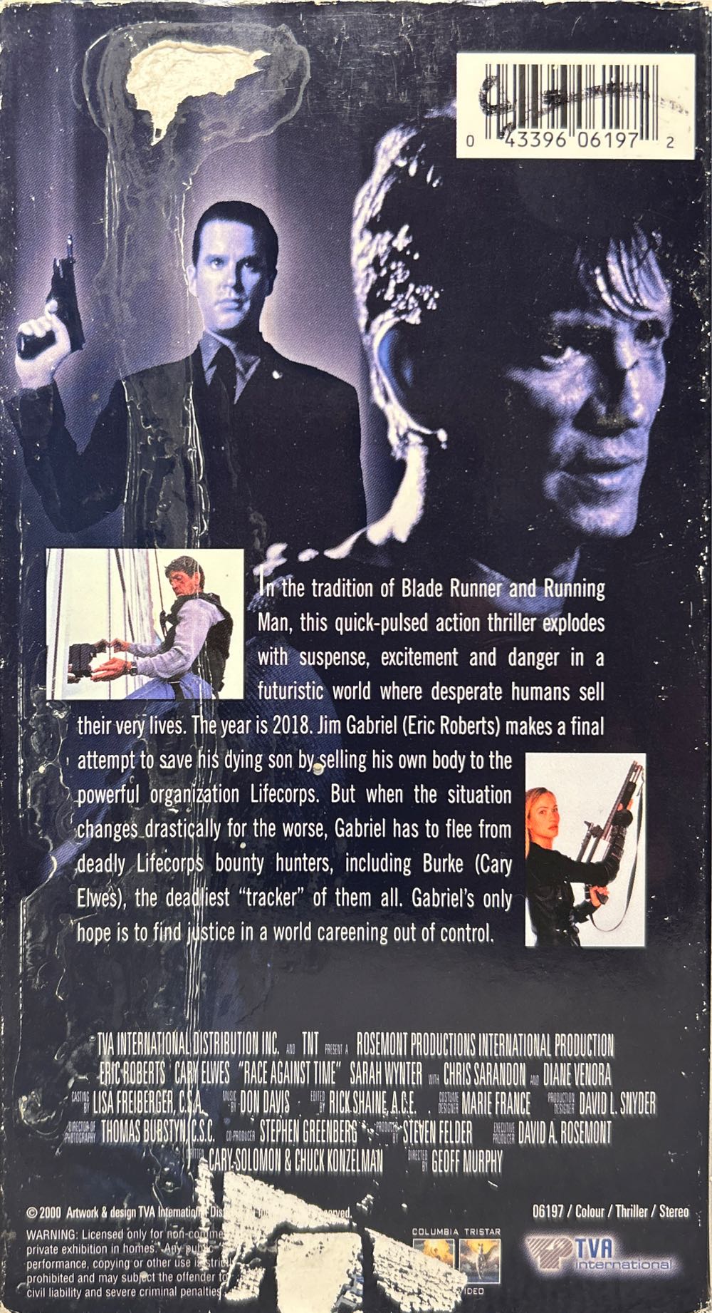 Race Against Time VHS movie collectible [Barcode 8032665010201] - Main Image 2