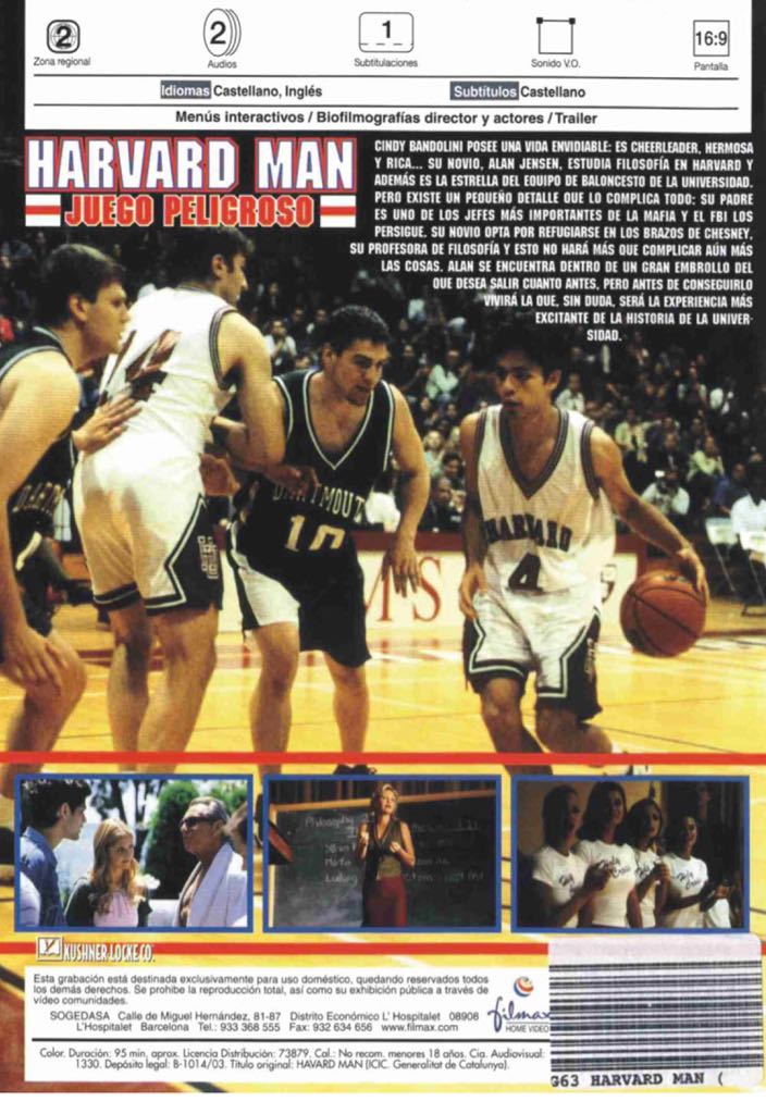 Harvard Man DVD movie collectible [Barcode 821575105552] - Main Image 2