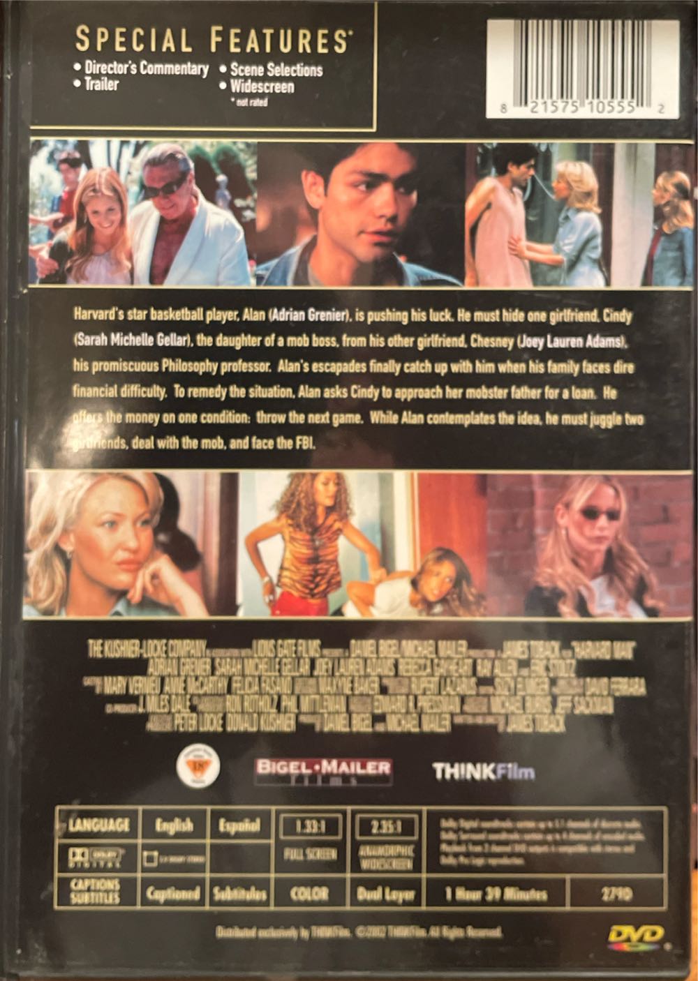 Harvard Man DVD movie collectible [Barcode 821575105552] - Main Image 3