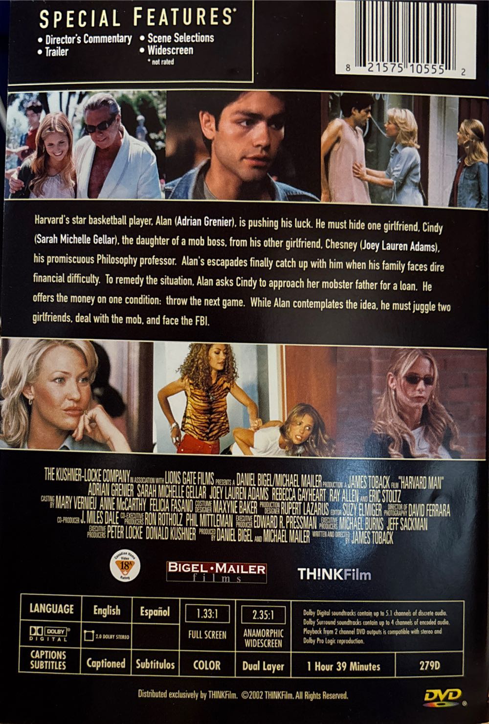 Harvard Man DVD movie collectible [Barcode 821575105552] - Main Image 4