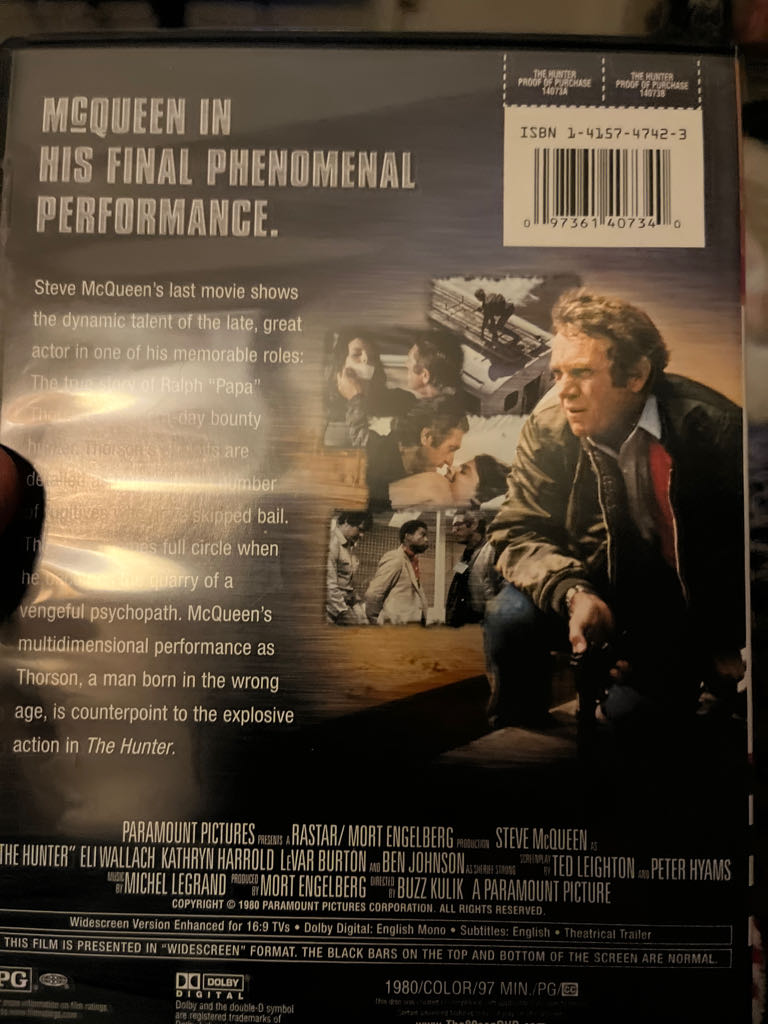 the Hunter DVD movie collectible [Barcode 097361407340] - Main Image 2