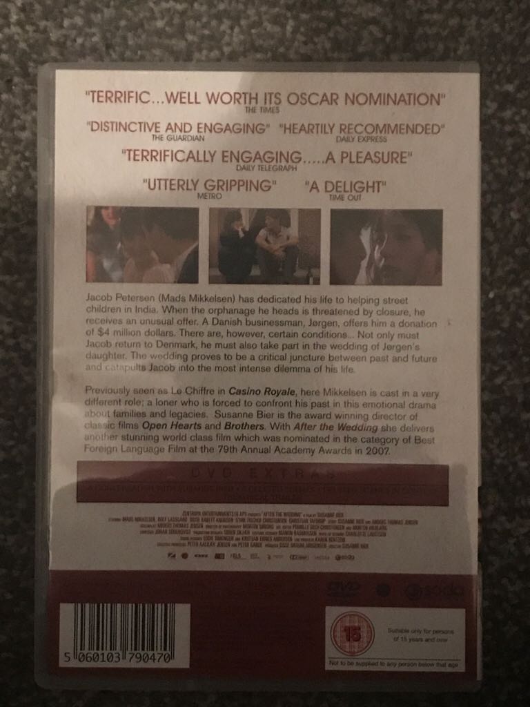 After the Wedding DVD movie collectible [Barcode 5060103790470] - Main Image 2