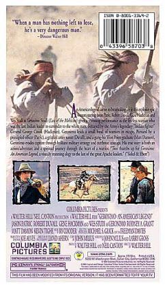 Geronimo: An American Legend VHS movie collectible [Barcode 043396587038] - Main Image 2