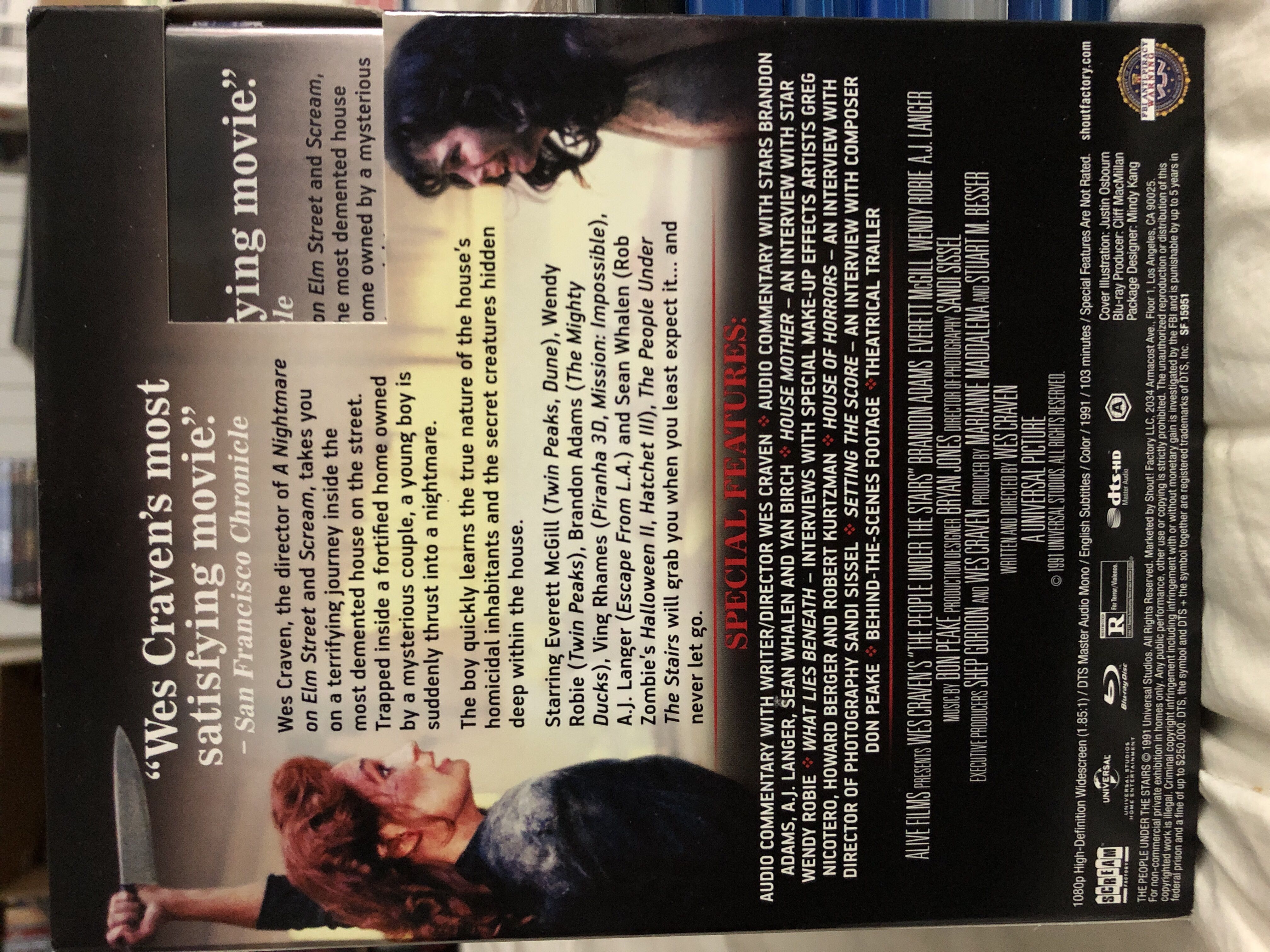 The People Under The Stairs Blu-ray movie collectible [Barcode 826663159516] - Main Image 3