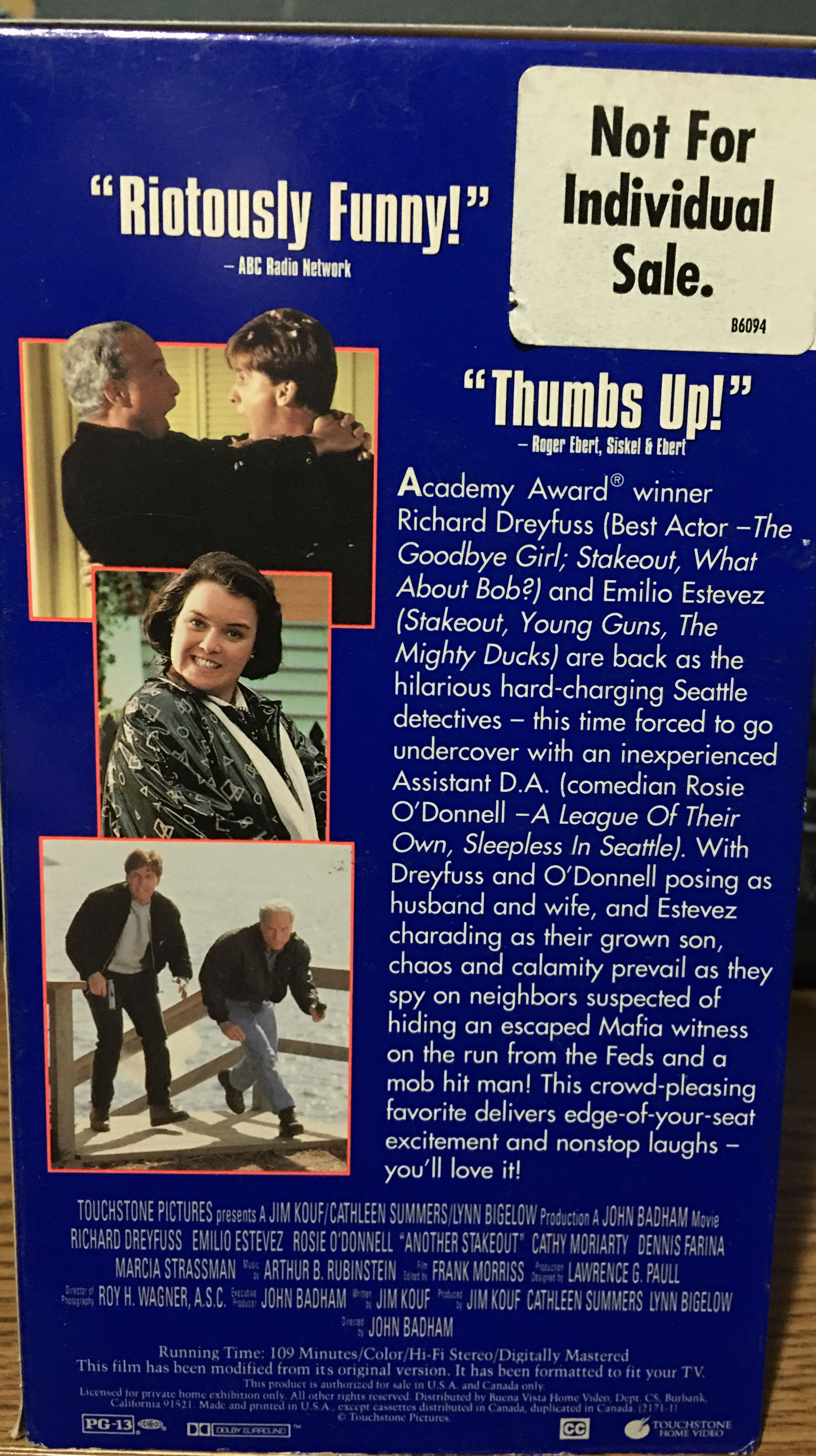 Another Stakeout Laser Disc movie collectible [Barcode 765362171064] - Main Image 4