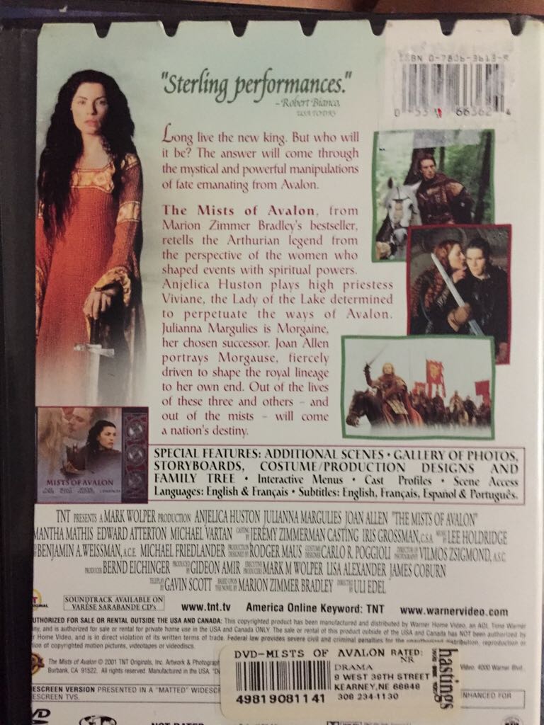 Brumas De Avalon, As DVD movie collectible [Barcode 7321940066363] - Main Image 2