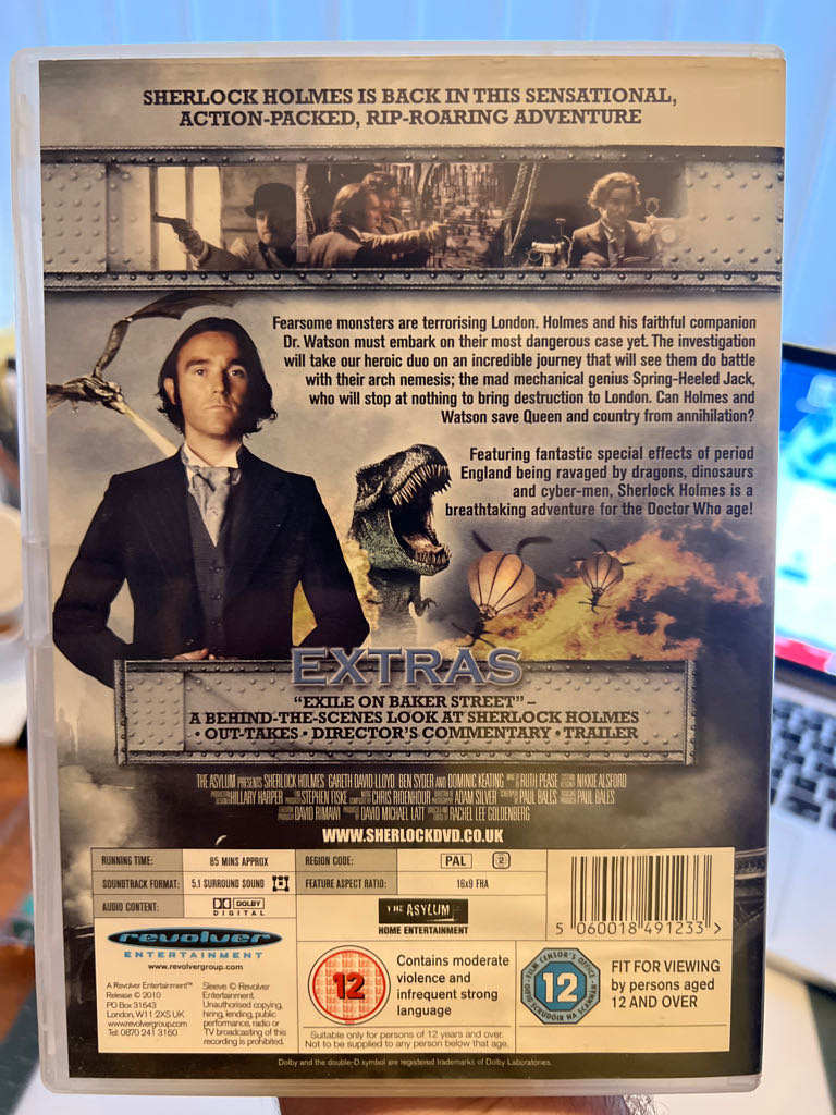 Sir Arthur Conan Doyles Sherlock Holmes DVD movie collectible [Barcode 628261041398] - Main Image 2