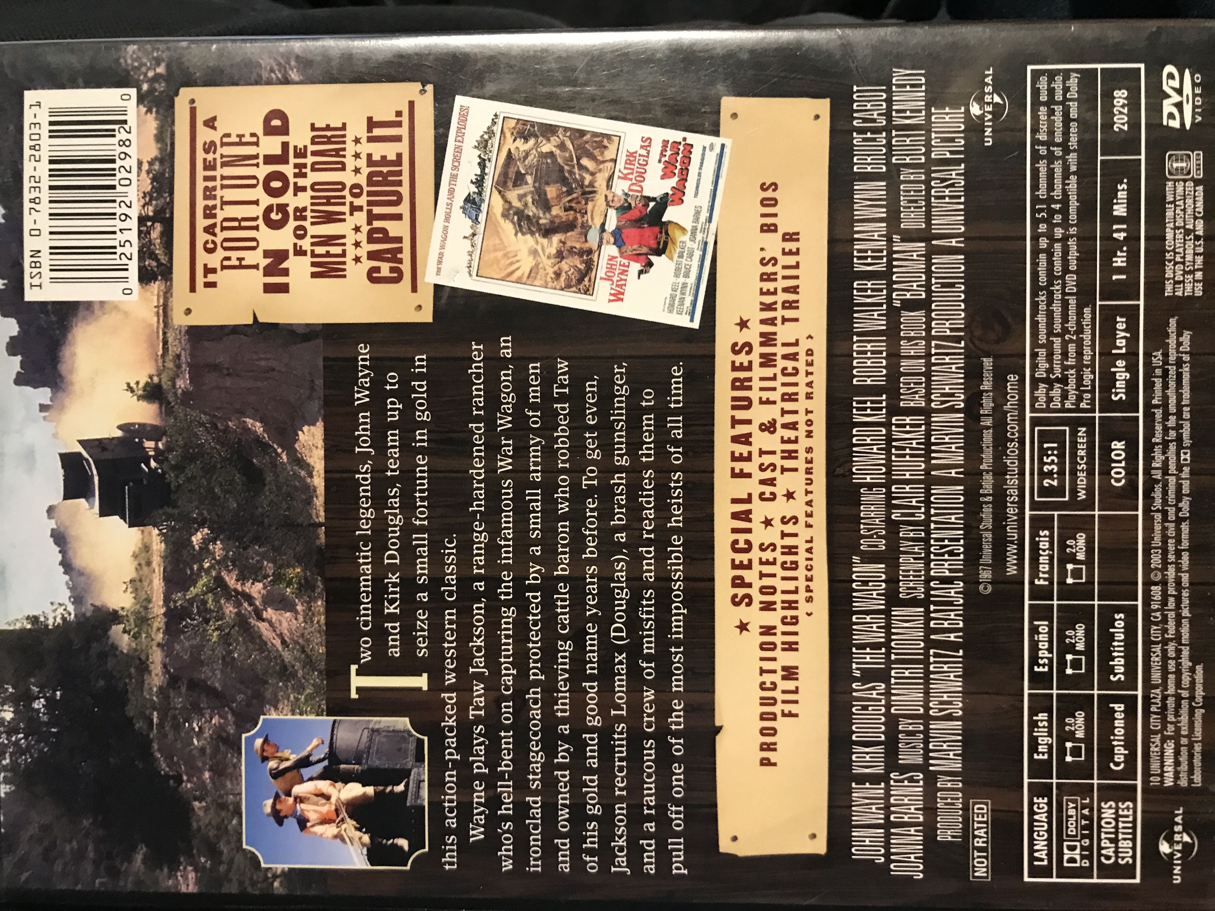 War Wagon Blu-ray movie collectible [Barcode 5050582015515] - Main Image 2