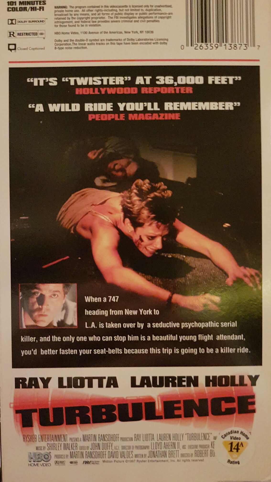 Turbulence 4k VHS movie collectible [Barcode 026359138737] - Main Image 2