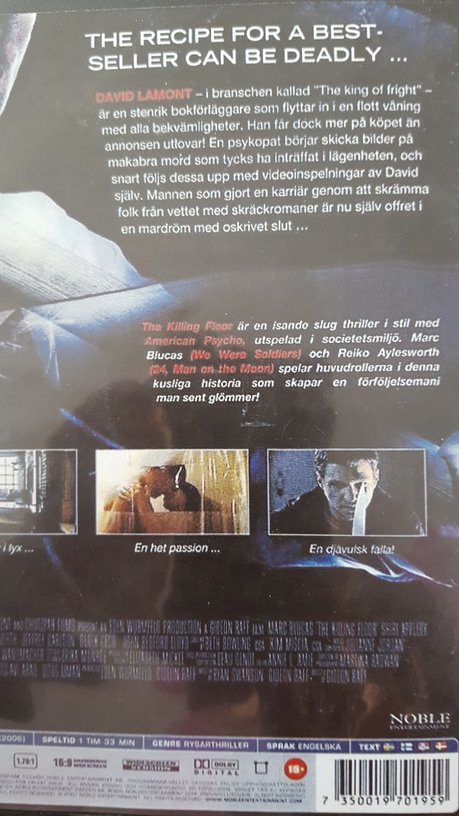 The Killing Floor Blu-ray movie collectible [Barcode 7391970020390] - Main Image 2