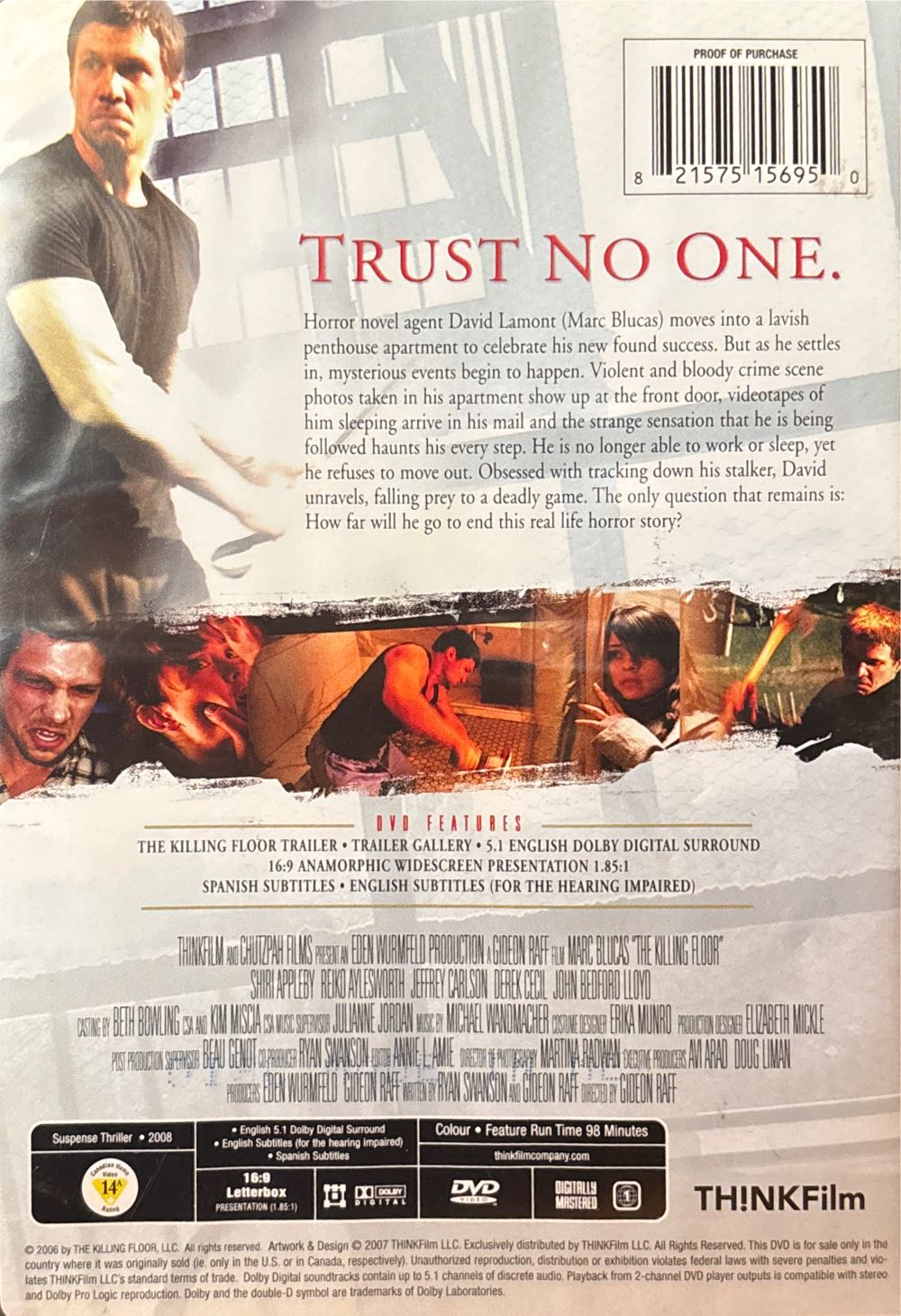 The Killing Floor Digital Copy movie collectible [Barcode 821575156950] - Main Image 2