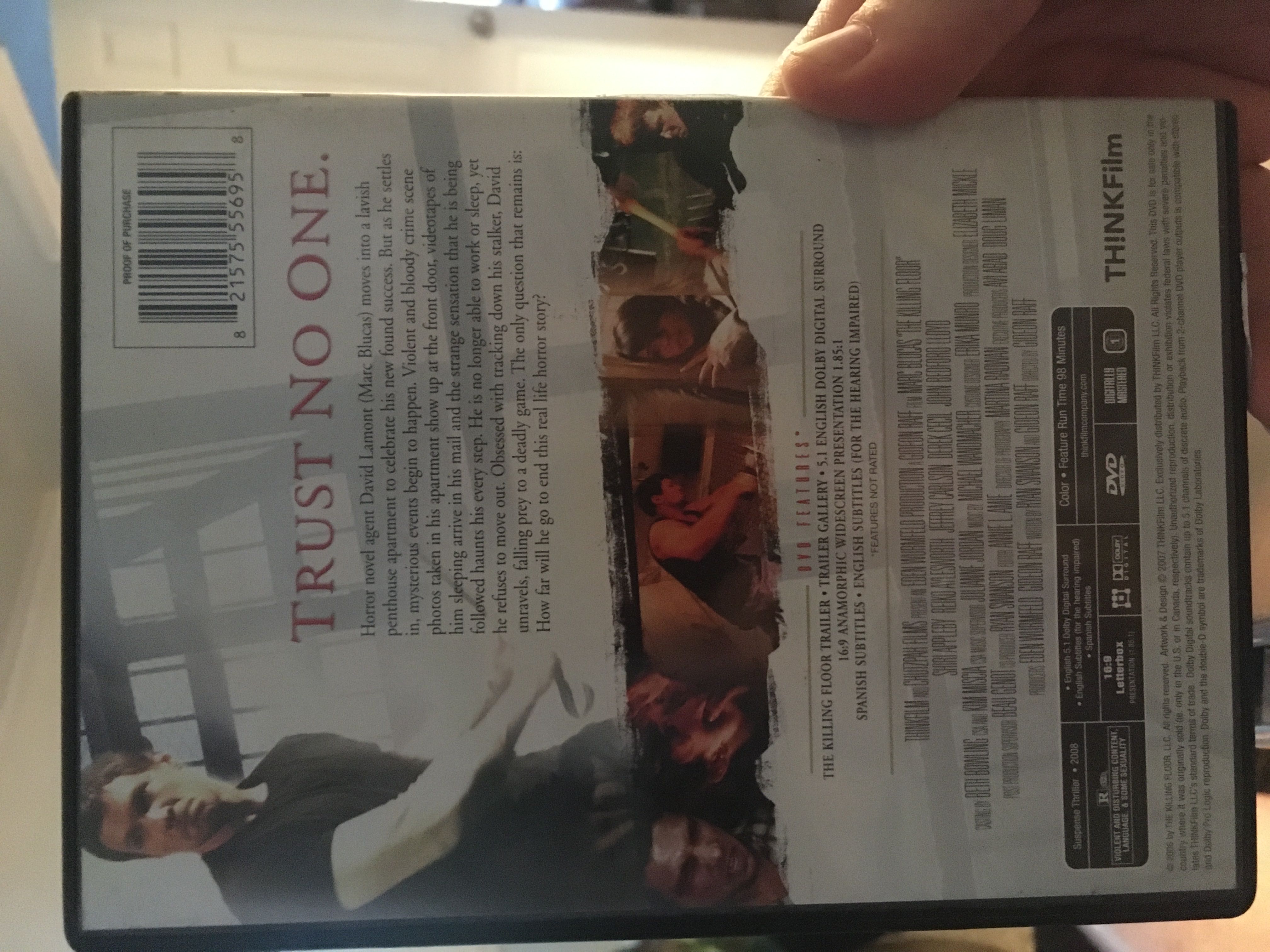The Killing Floor DVD movie collectible [Barcode 821575556958] - Main Image 2