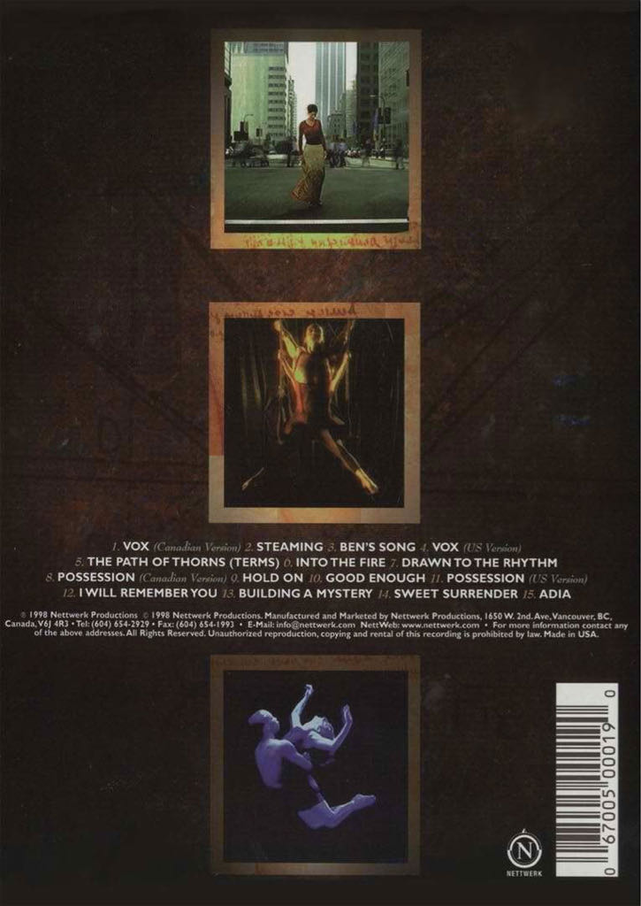 Sarah McLachlan: Video Collection DVD movie collectible [Barcode 078221466592] - Main Image 2