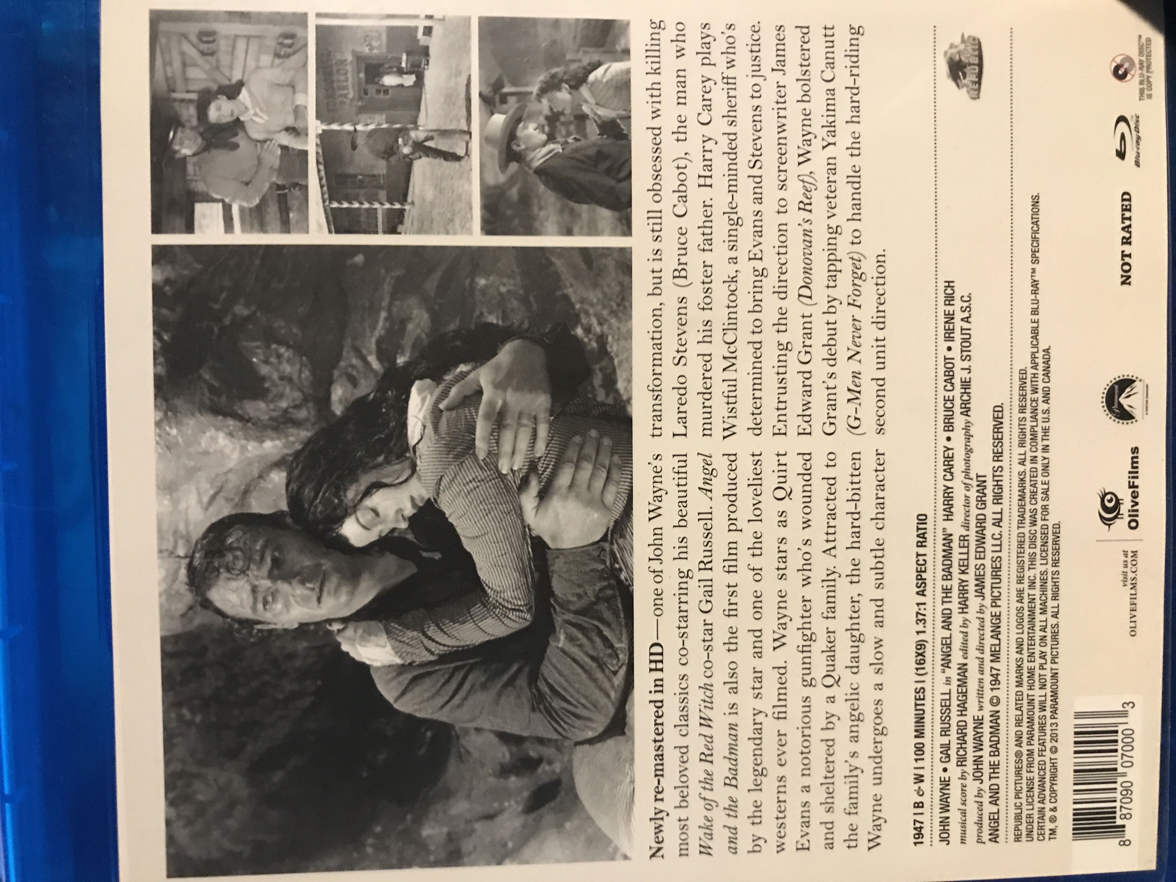 Angel and The Badman Blu-ray movie collectible [Barcode 887090070003] - Main Image 2