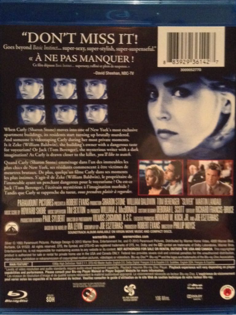 Sliver 4k 4K Ultra HD movie collectible [Barcode 883929361427] - Main Image 2