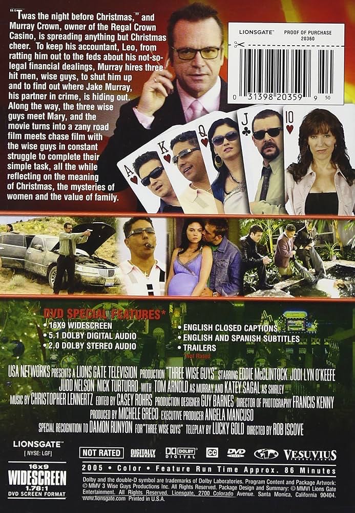 Three Wise Guys           ST21 DVD movie collectible [Barcode 031398203599] - Main Image 2