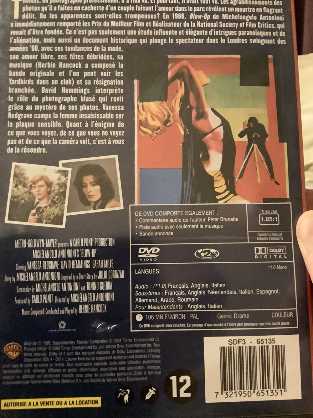 Blow Up VHS movie collectible [Barcode 7321950651351] - Main Image 2