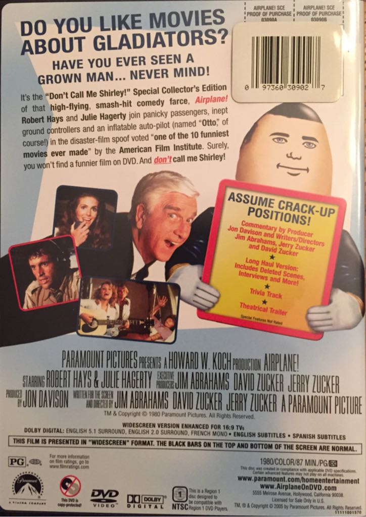 Airplane DVD movie collectible - Main Image 2