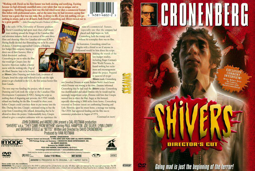 Shivers Blu-ray movie collectible [Barcode 014381460223] - Main Image 2
