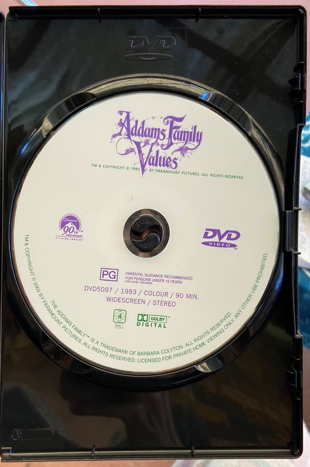 Addams Family Values DVD movie collectible [Barcode 9324915050976] - Main Image 4