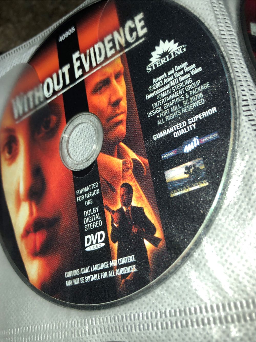 Without Evidence DVD movie collectible [Barcode 084296408054] - Main Image 4