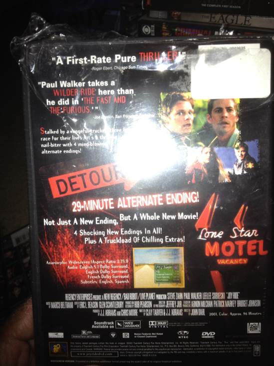 Joyride DVD movie collectible [Barcode 400094865729] - Main Image 2