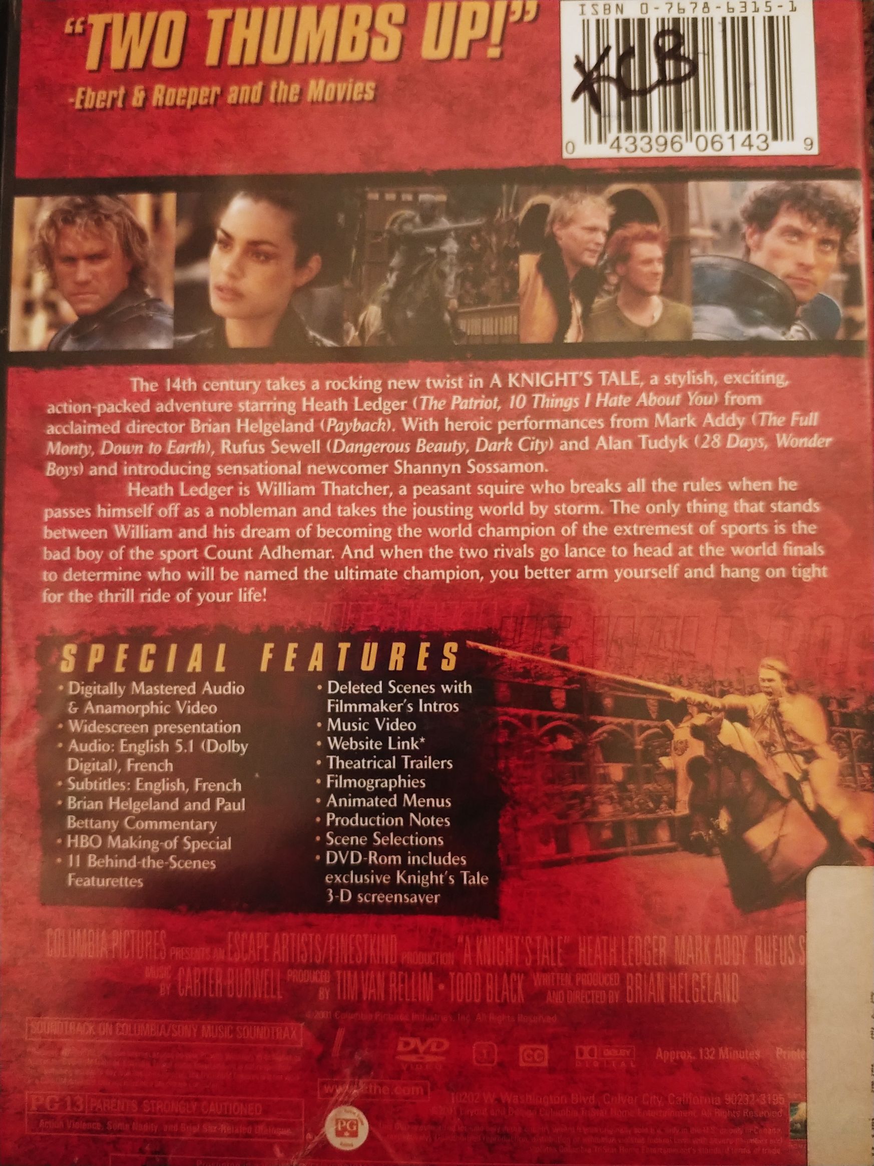 A Knight’s Tale DVD movie collectible - Main Image 2