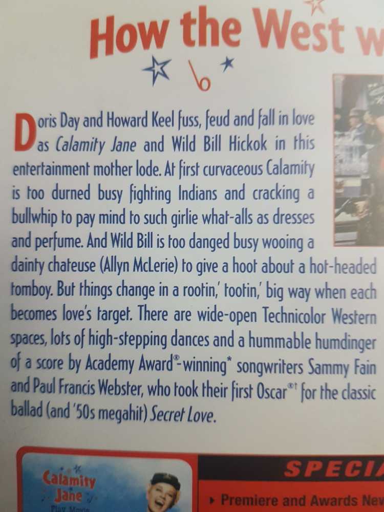 Calamity Jane 16mm movie collectible [Barcode 9325336016503] - Main Image 3