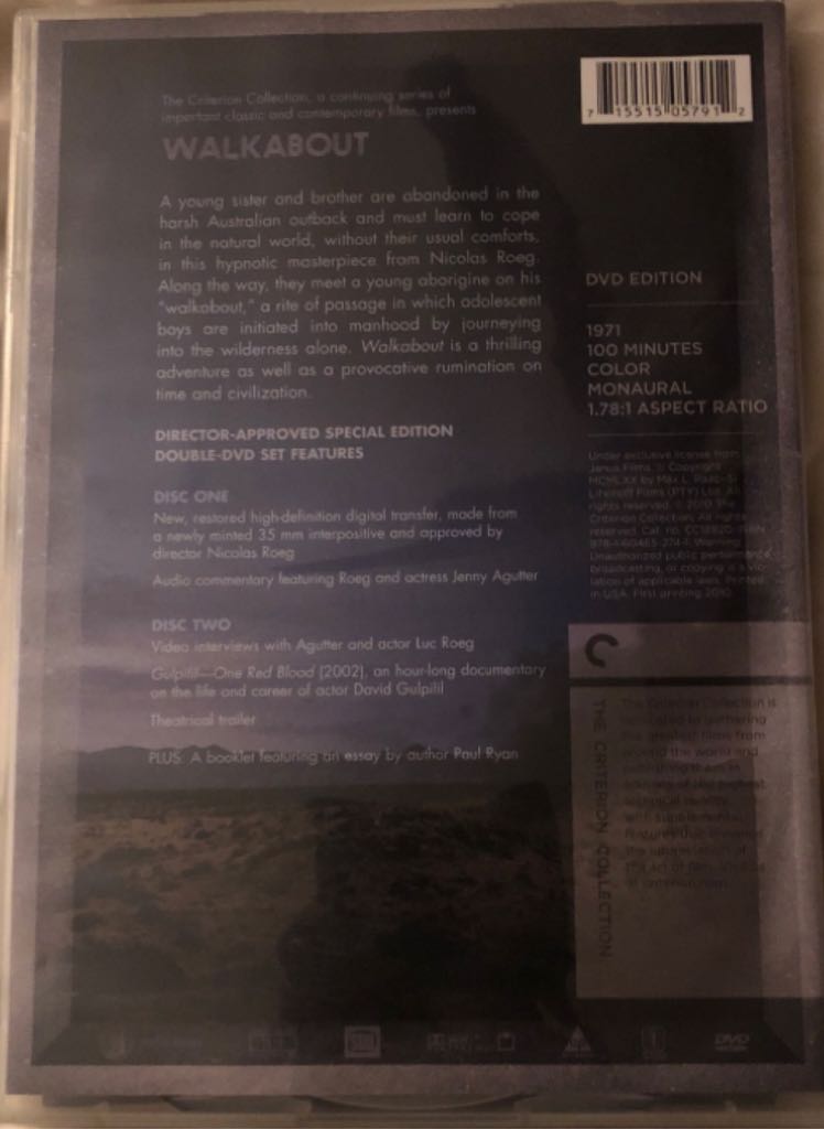 Walkabout Digital Copy movie collectible [Barcode 715515057912] - Main Image 2