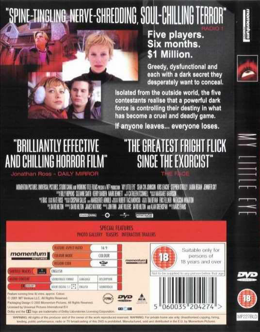 My Little Eye DVD movie collectible [Barcode 025192336225] - Main Image 2