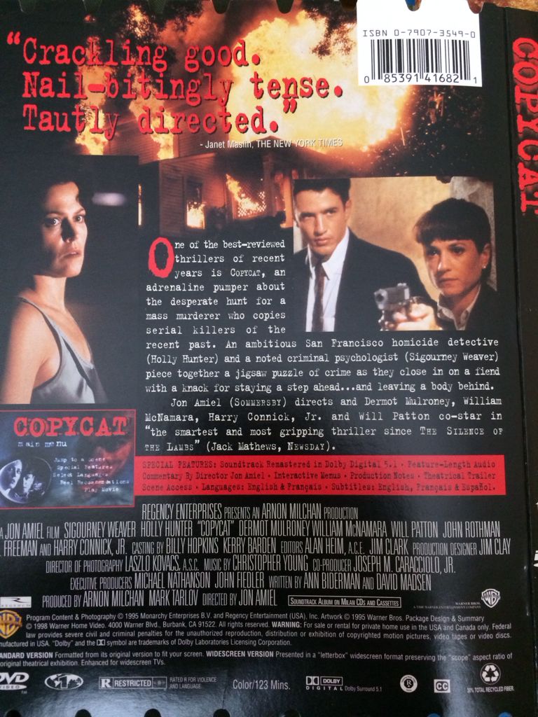 Copycat DVD-R movie collectible [Barcode 085391416821] - Main Image 2