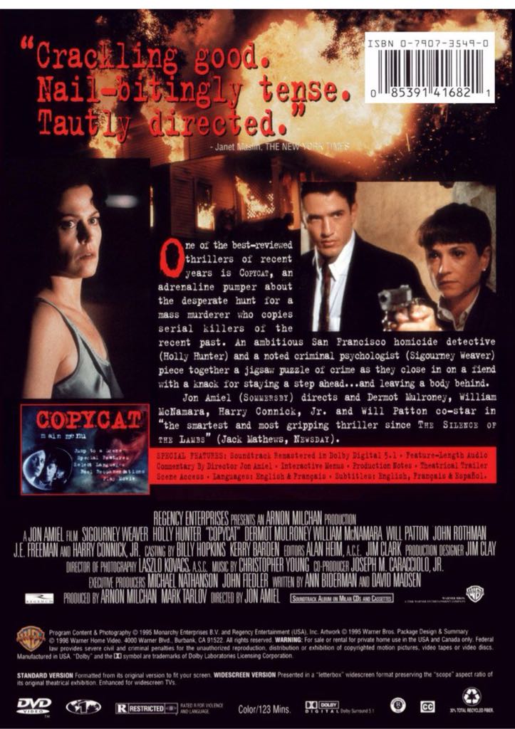 Copycat DVD movie collectible [Barcode 7321900141680] - Main Image 2