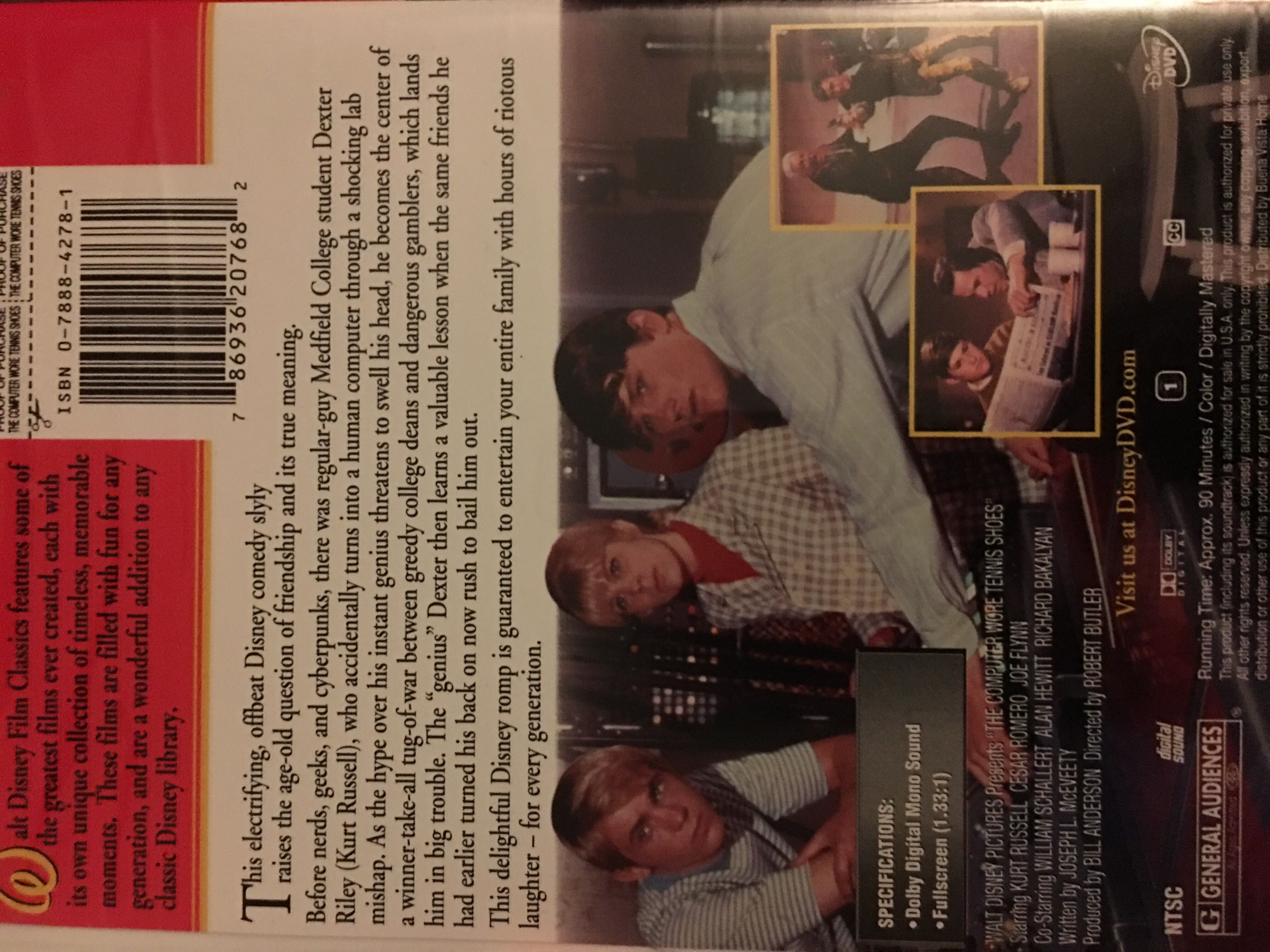 The Computer Wore Tennis Shoes Digital Copy movie collectible [Barcode 786936207682] - Main Image 2