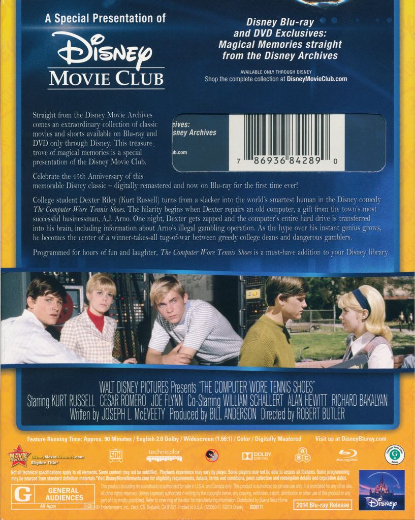 Computer Wore Tennis Shoes Blu-ray movie collectible [Barcode 786936842890] - Main Image 2