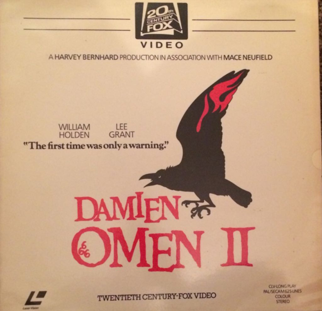 Omen II Laser Disc movie collectible - Main Image 1