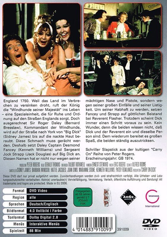 Carry On Dick DVD movie collectible [Barcode 5037115034038] - Main Image 2
