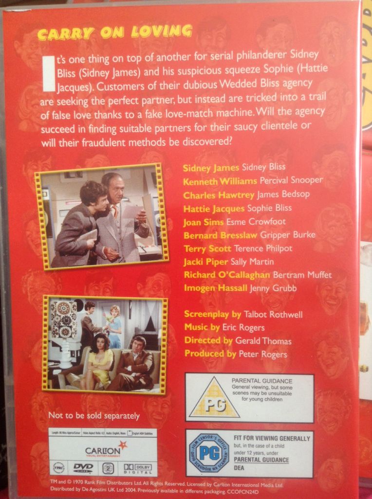Carry On Loving DVD movie collectible [Barcode 018619950692] - Main Image 2