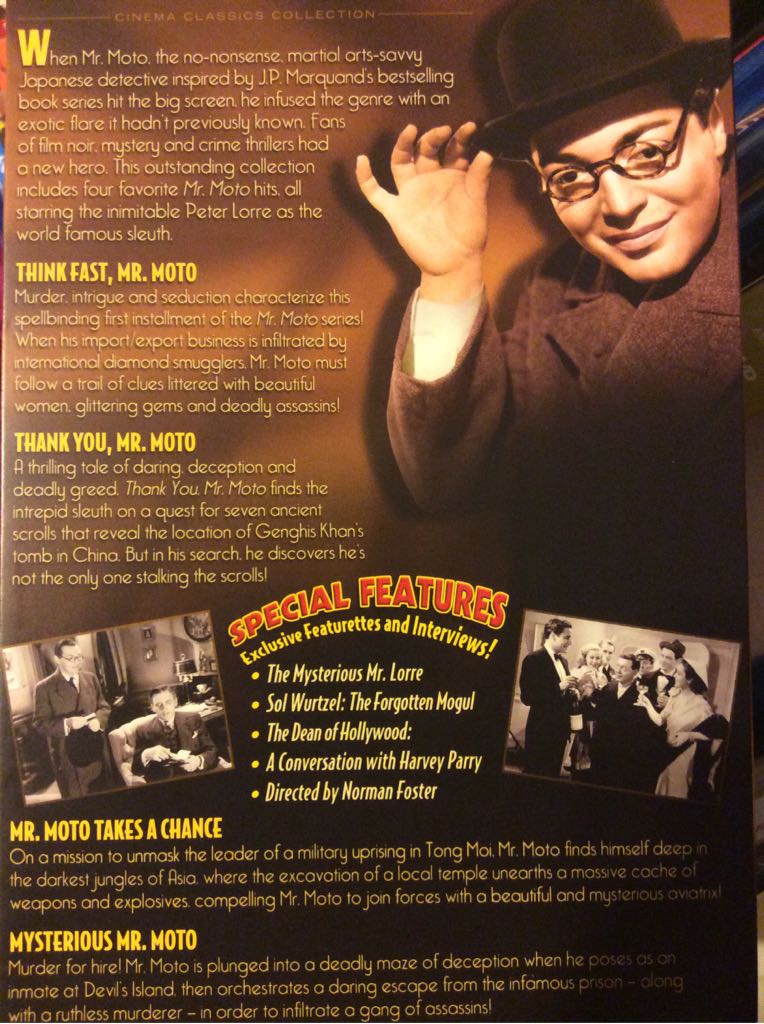 Mr. Moto Collection - Volume 1 DVD movie collectible [Barcode 024543260349] - Main Image 2