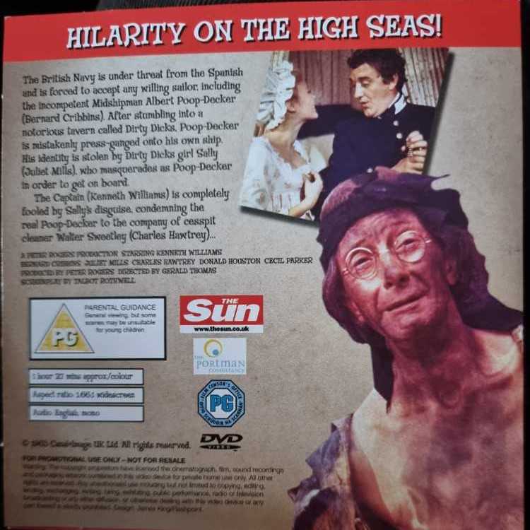 Carry On Jack (8) DVD movie collectible [Barcode 5353864253] - Main Image 2