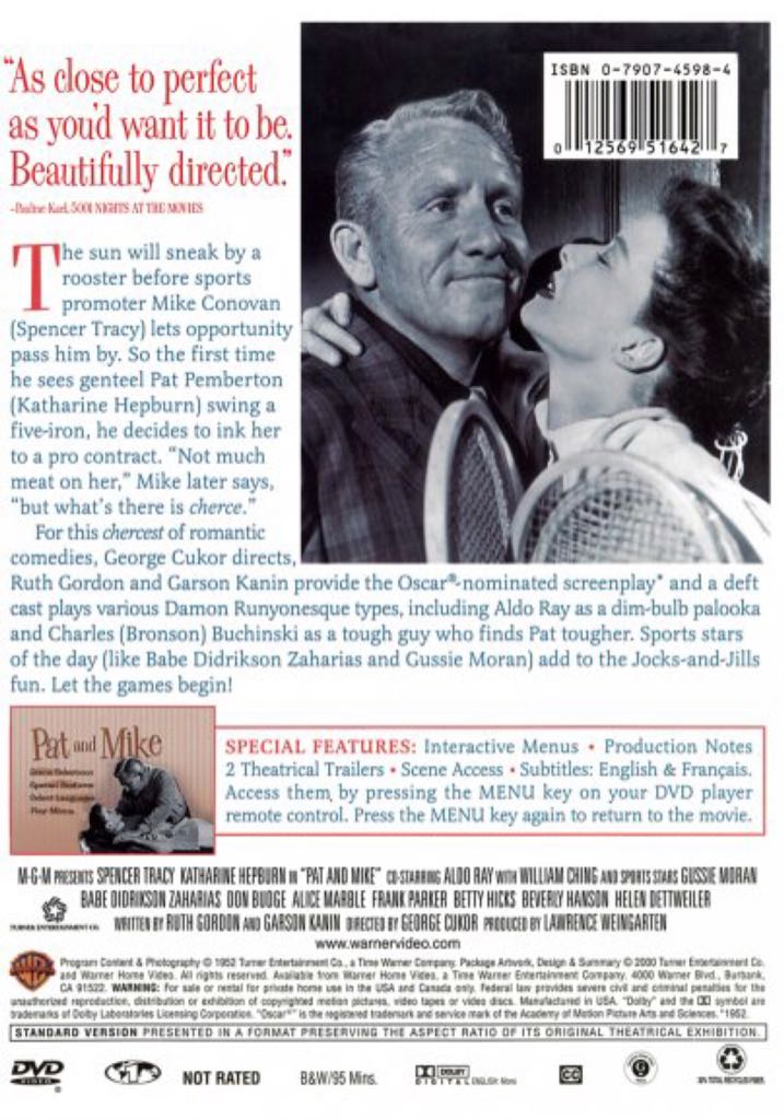 Pat and Mike (4-JUNE) 16mm movie collectible [Barcode 012569516427] - Main Image 2